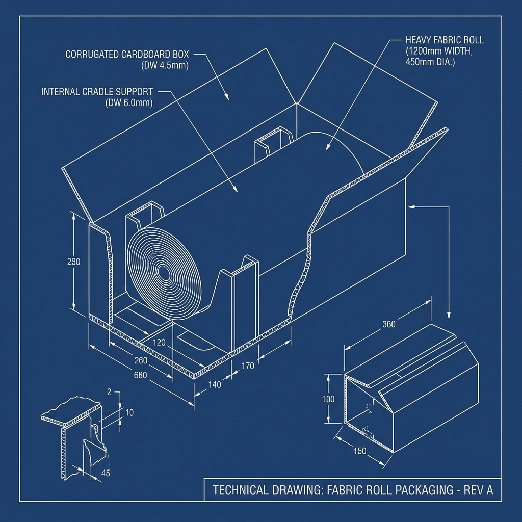 Tekstil Rulosu Kutusu